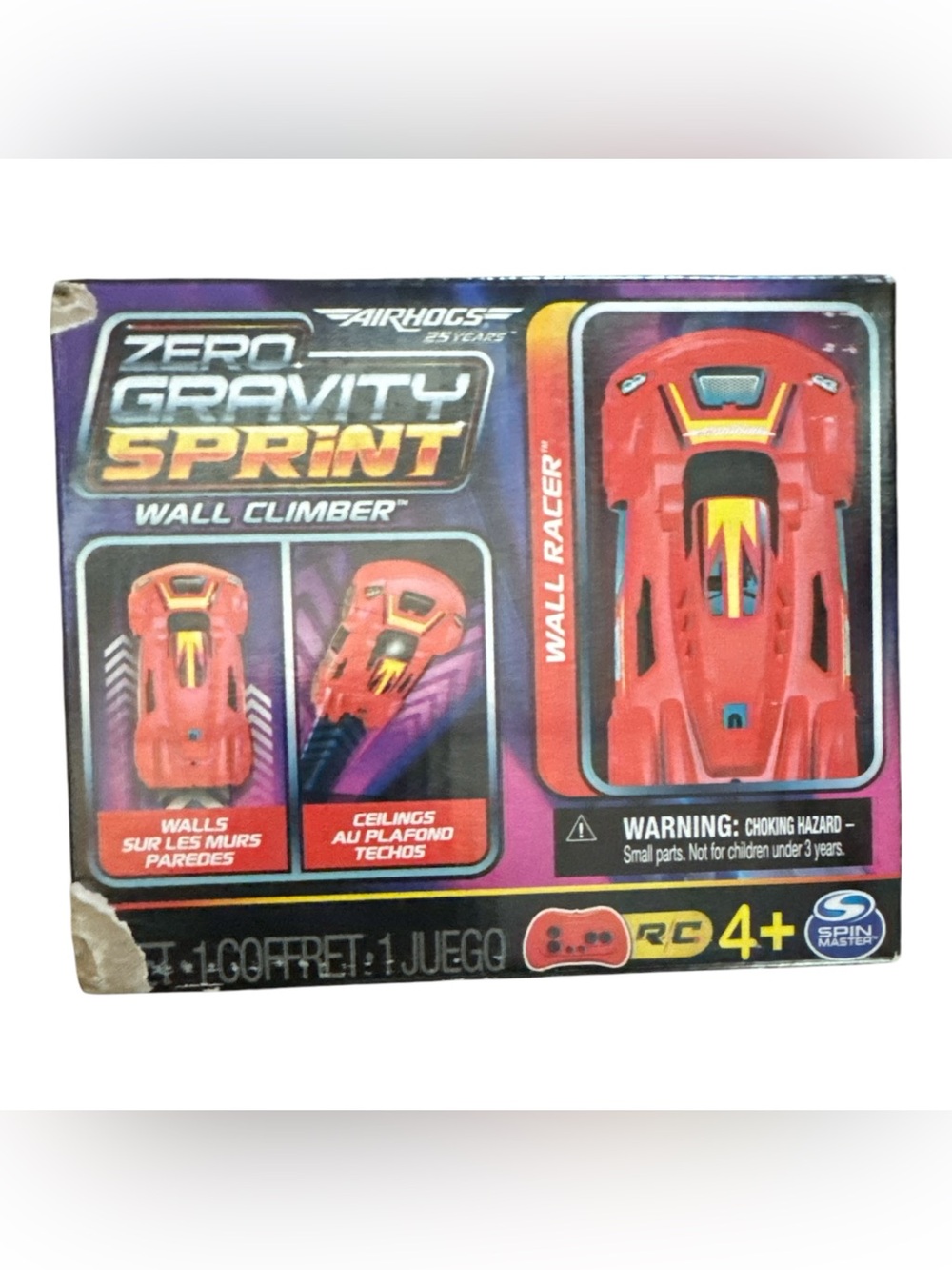 AirHogs Zero Gravity Sprint Wall Climber - Red NIB Never Opened Kids RC Toy Car